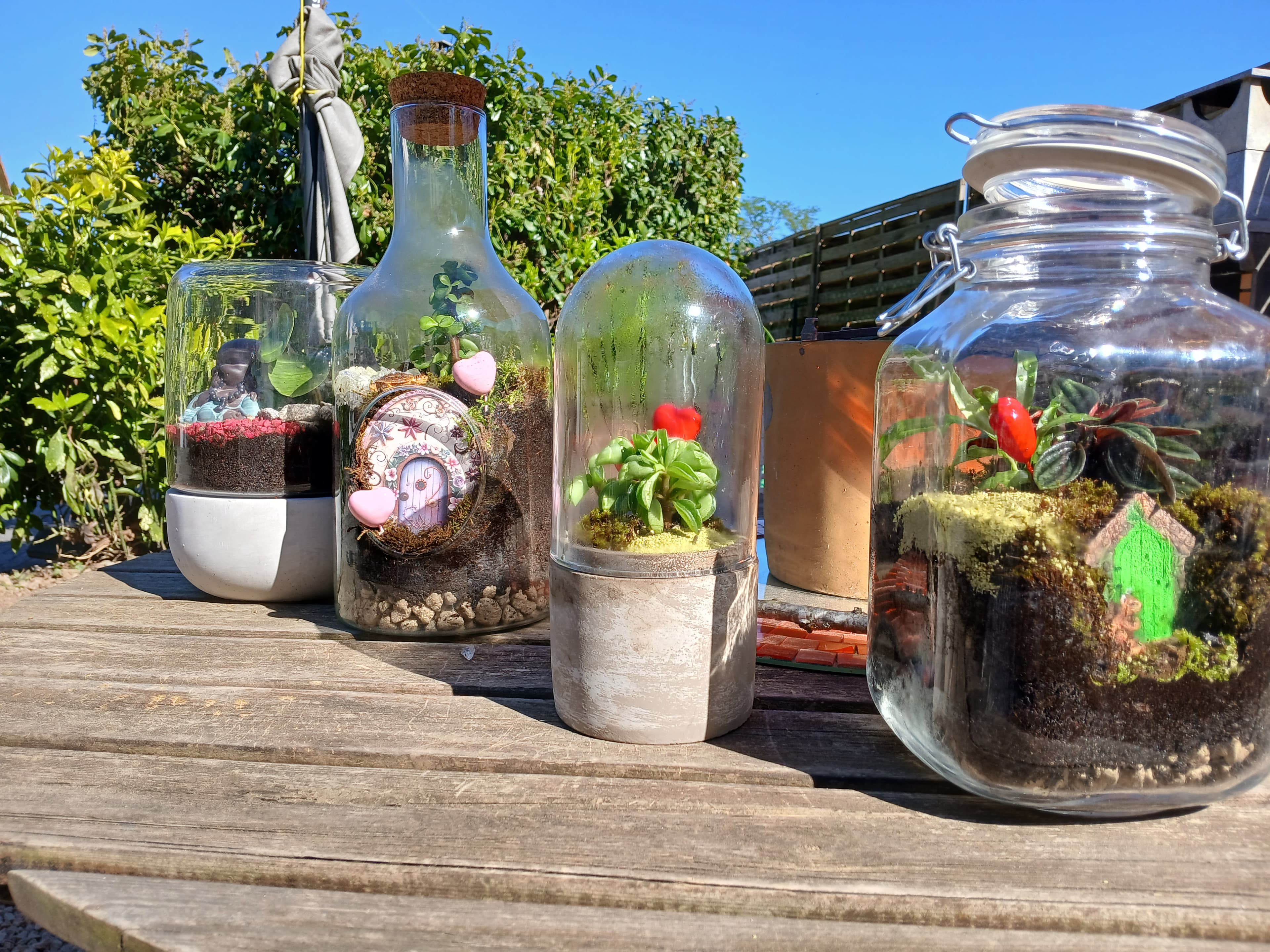 Le guardien, Terrarium féerique artisanal, Les Mini Mondes de Marie